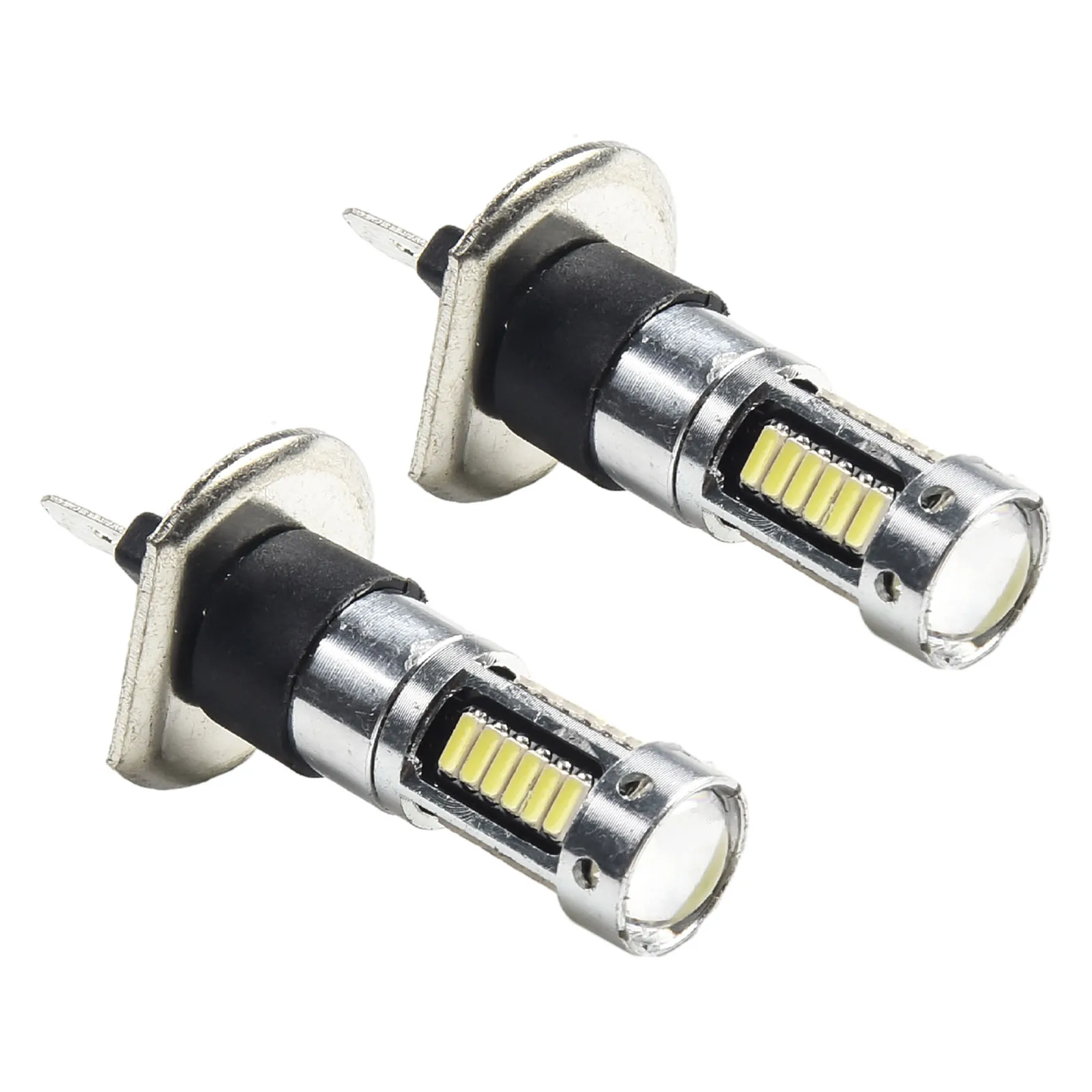 2Pcs H1 LED 안개 전구 6000k 흰색 LED 안개 운전 슈퍼 밝은 4014 DC 12V  24V 칩 자동차 헤드 라이트 전구 액세서리