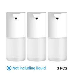 Automatic Foaming Soap Dispenser with Built-in Battery and Type-C Charging Port (3-Pack)