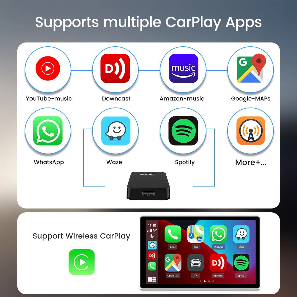 Carlinkit  CarPlay   ĳ ATS-L CT5 CT6 XT4 XT5 XTS XT6 Escalade Ʈ ڽ Ƽ̵ IOS