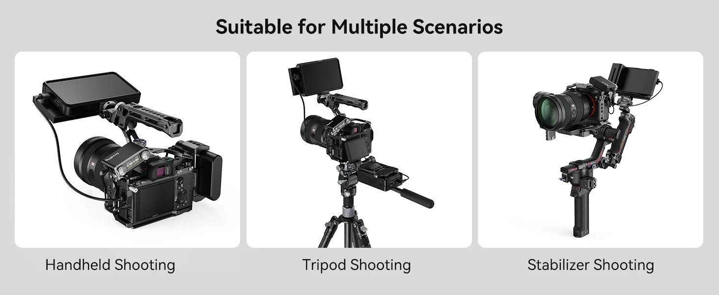 A7 III / A7R III Cage Kit for Sony Alpha 7 III / Alpha 7R III with Handle ,Cold