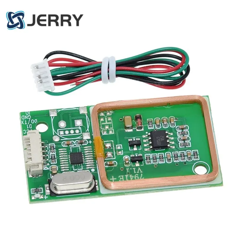 RFID UART Reader Wireless Module 7491E 3Pin 125KHz Card Reading EM4100