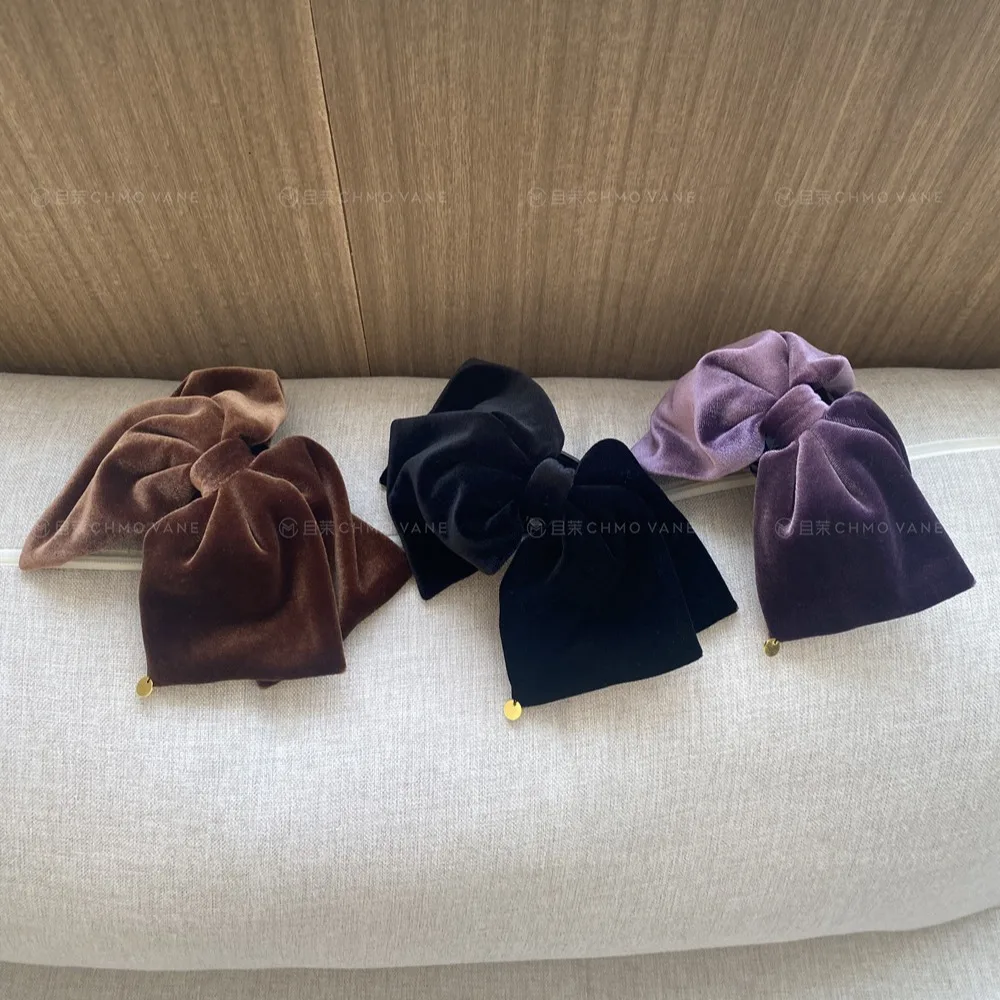 2025, erweitertes Gefühl, Schleife, Haarklammer, Samt, Schleife, Haarnadel, Krabbenklammer, Hinterkopf-Haarspangen für Frauen und Mädchen, Haar-Accessoires