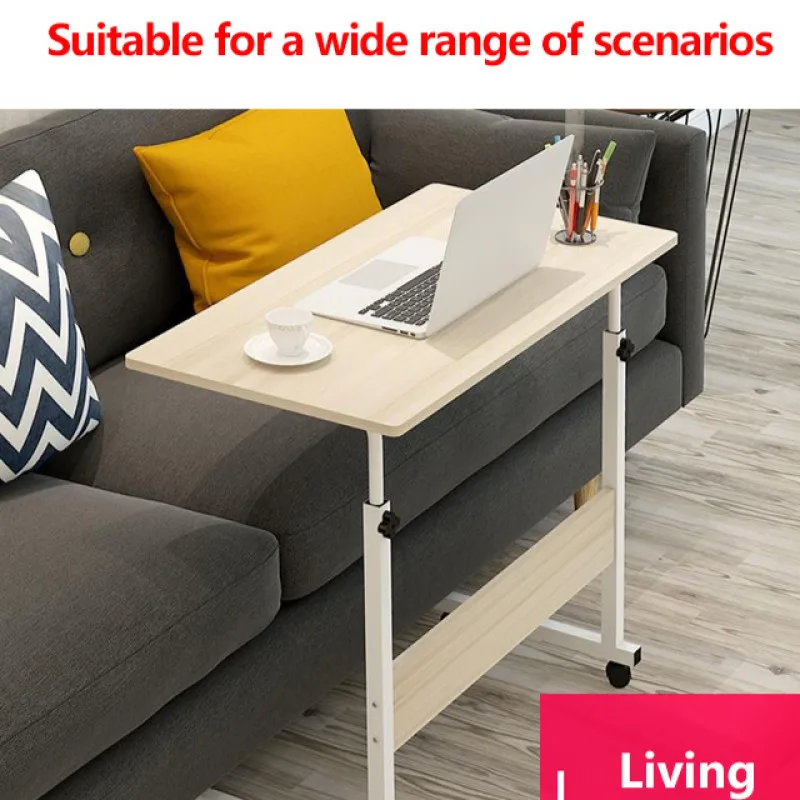 Household lifting computer desk Bed removable study table bedside Portable writing table for lazy