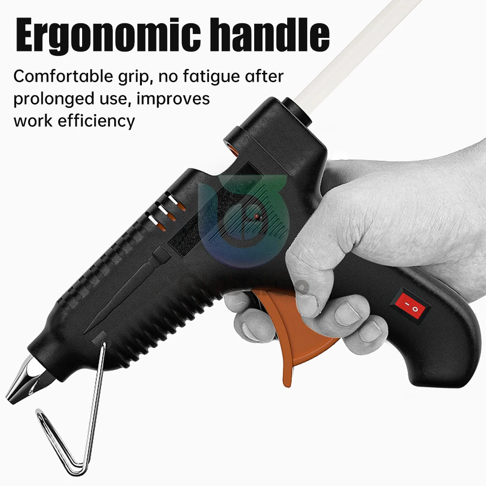 100W Hot Melt Glue Gun 11MM Glue Sticks Industrial Guns Heat Temperature Thermo Electric Repair Tool DIY Electrothermal Gun