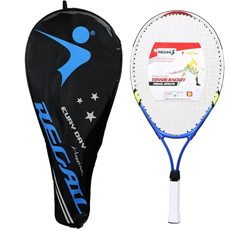 23 Inch Aluminum Alloy Tennis Racket for Teenagers Children's Training 1pcs