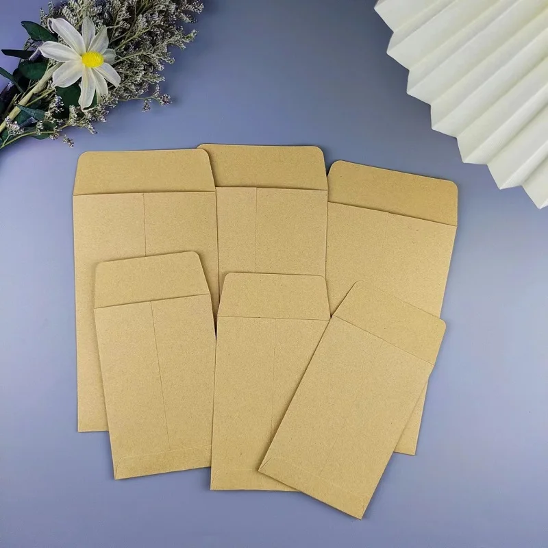 Mini Envelope Solid Pure Color Pouch Kraft Paper Bags Wedding Party Invitation Greeting Cards Paper Gift Packaging Bag Guest