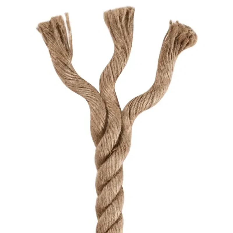 Rope 100% Jute 0.3" 19685" DIY Hand Braided Jute Rope Tug of War Climbing Decorative Luggage Tough Cord Gardening
