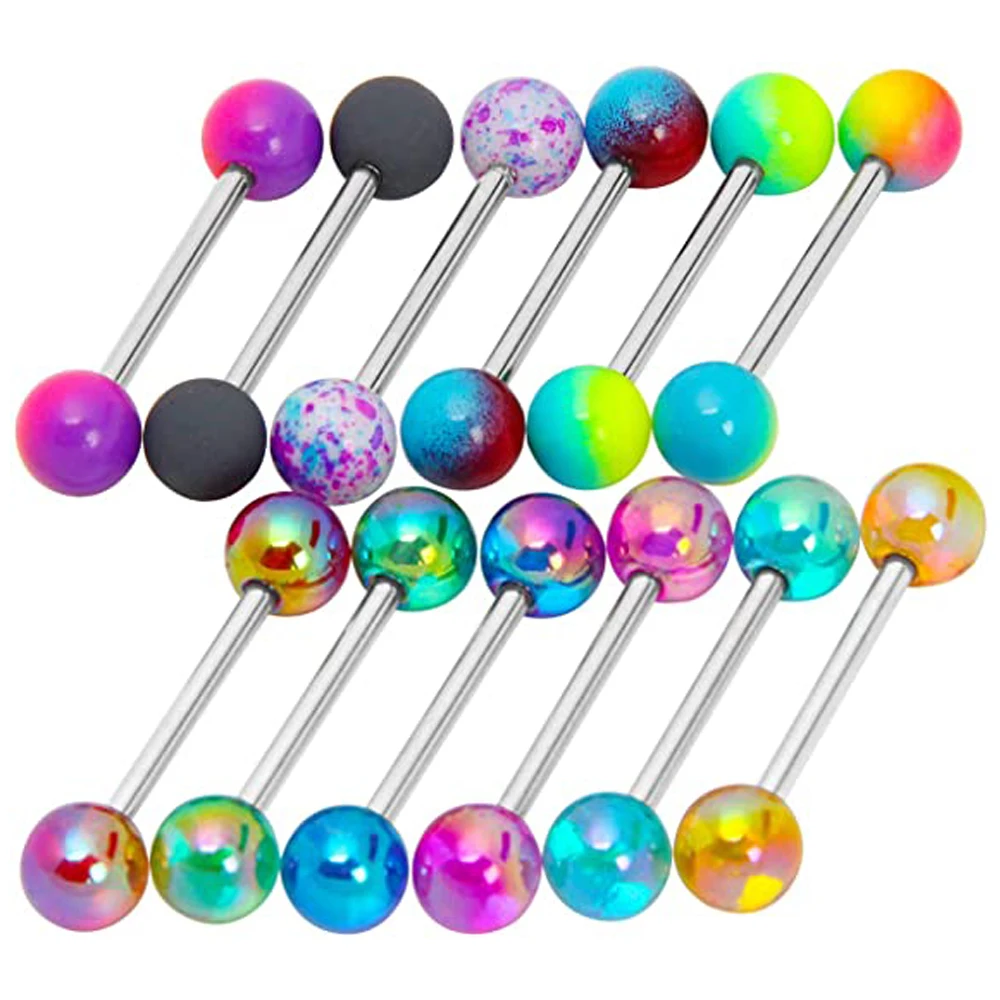 Oral Sex Tongue Piercing Tongue Rings Oral Sex Nipple Tongue Piercing 6 12pcs Ball