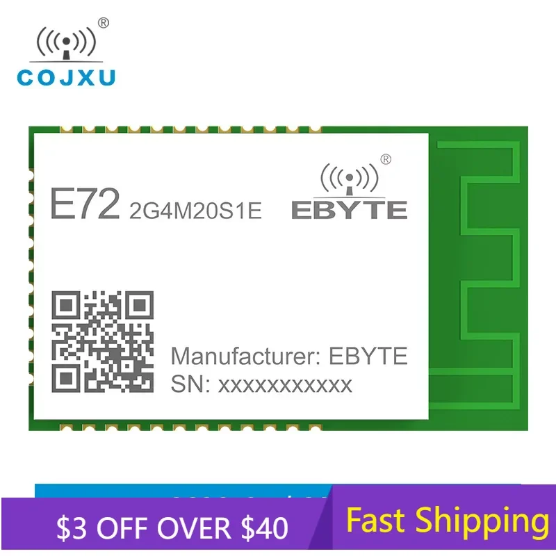 CC2652P Zigbee 3.0 2.4GHz Wireless Module 20dBm Long Range 700m ARM MCU SMD BLE 5.0 SOC Transmitter Receiver E72-2G4M20S1E