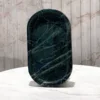 Real Natural Marble Oval Tray for Perfume Candles Jewelry Cosmetic Storage Plate as Gift Green Art Tray for Home Decor 3