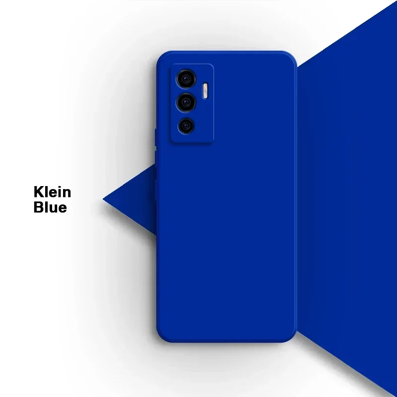 Premium Square Silicone Phone Case - Soft Liquid Shell
