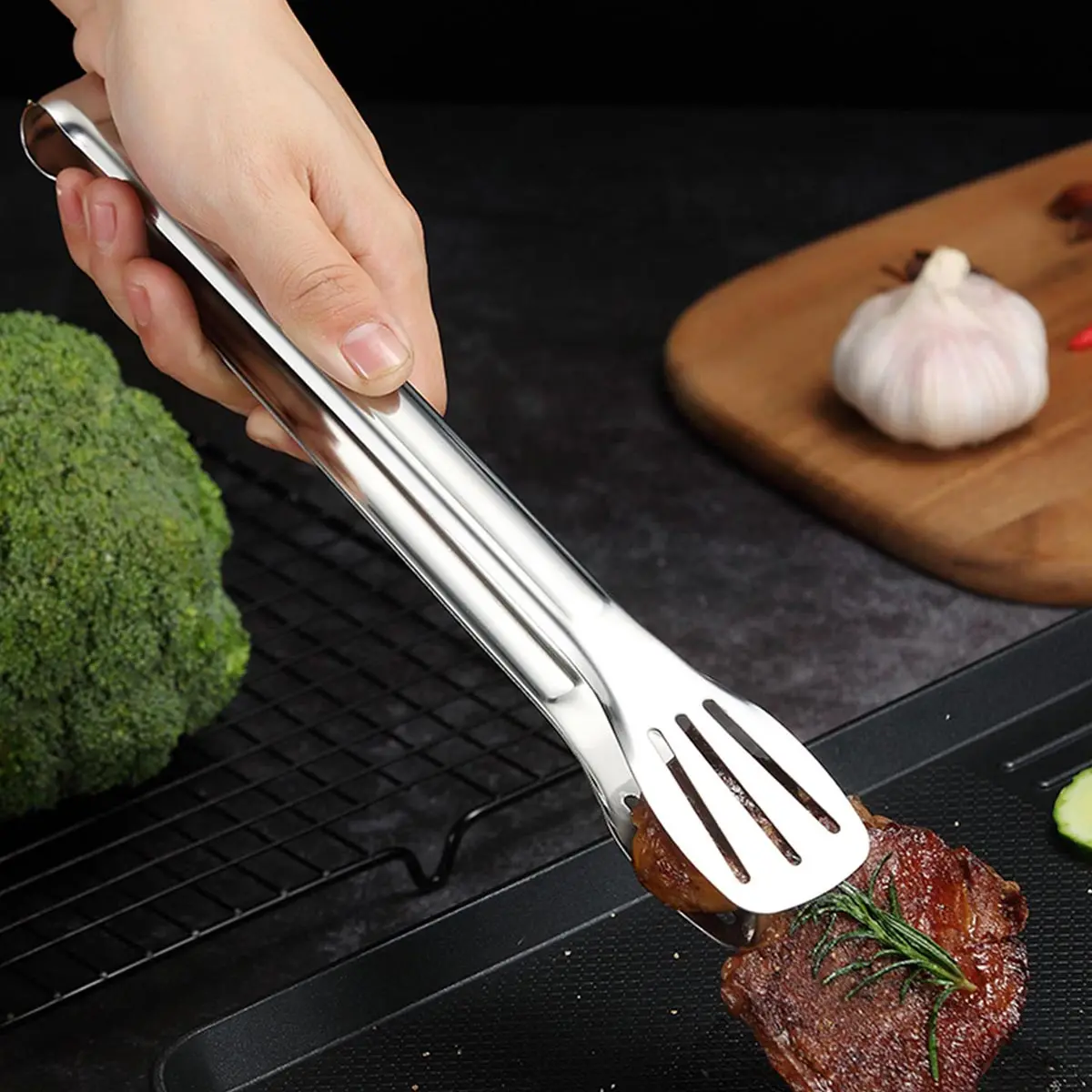 Household Barbecue Tongs Kitchen Food Tongs