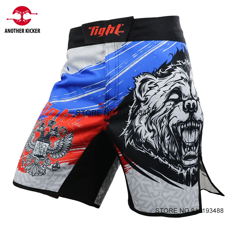 Shorts MMA Men's Boxing Shorts Animal Print Martial Arts BJJ Grappling Kickboxing Cage Fighting Trunks Gym Fitness Fight Pants