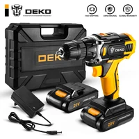 DEKO 20V Cordless Electric Drill DC Lithium-Ion Battery 3/8-Inch for Home DIY Mini Wireless Power Driver Woodworking Tools 1
