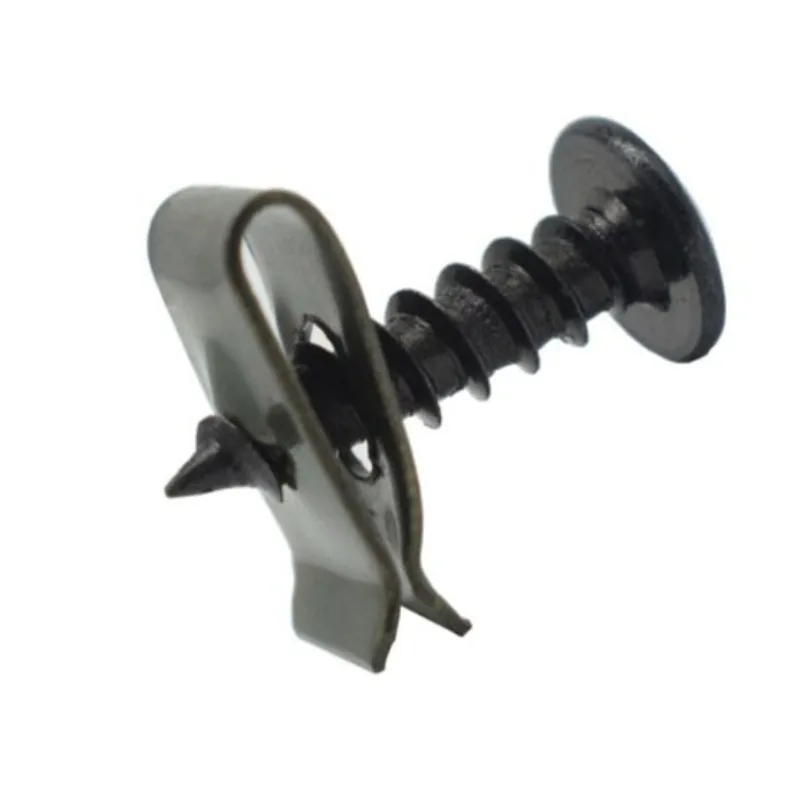 M4 M5 Motorcycle Car Scooter ATV Moped Ebike Plastic Cover Metal Retainer Self-tapping Screw and Clips 20/10 Sets