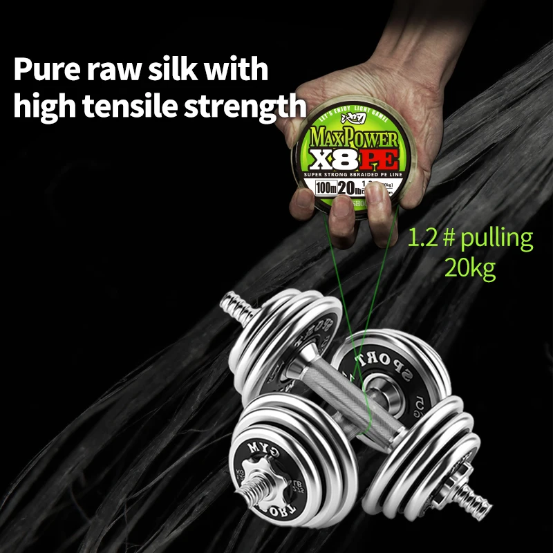 Fishing Line LINNHUE WX8 100M 0.6#-6.0# 4 Colors