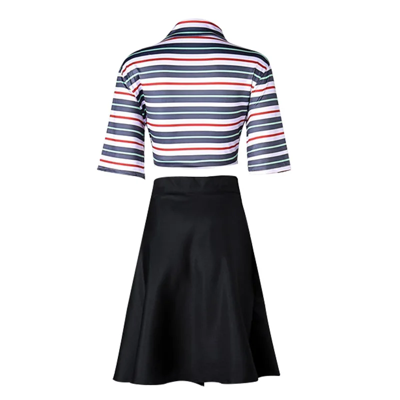 Killing Stalking: Yoon Beom | Black Skirt Set Cosplay Costume 22 Generic School Uniform Skirt Set Cosplay Costume for Women (Unofficial)