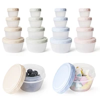 4pcs Baby Food Freezer Storage Containers, Reusable Plastic Food Storage Containers With Lids, Deli & Soup Containers 1