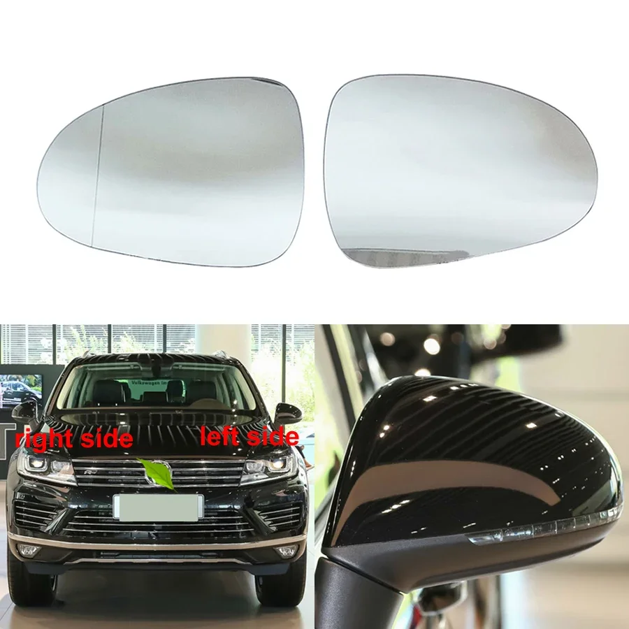 

For Volkswagen VW Touareg 2011-2018 Car Accessories Exteriors Part Side Rearview Mirror Reflective Glass Lens with Heating