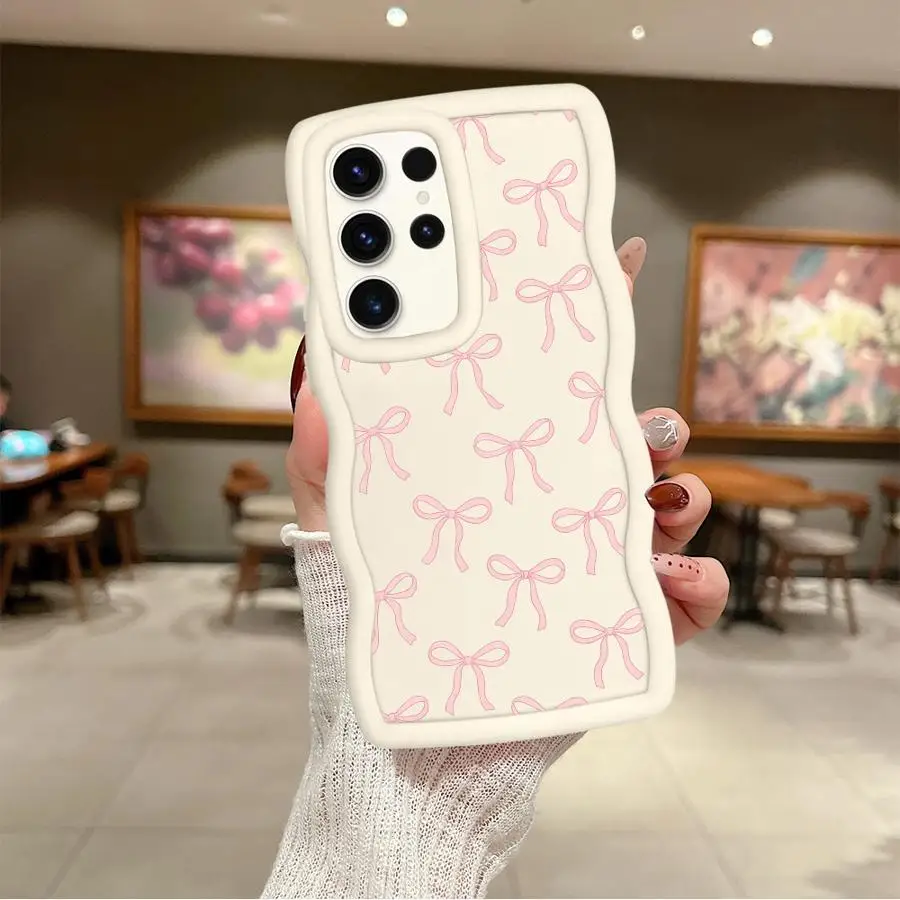 Fashion Pink Bow Soft Phone Cover Case