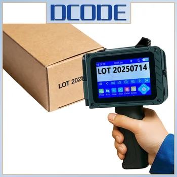 DCODE DC15 12.7mm Portable Handheld Inkjet Printer Mini Handheld Printer Non-encrypted QR Barcode Image Logo Date Coding Machine 1