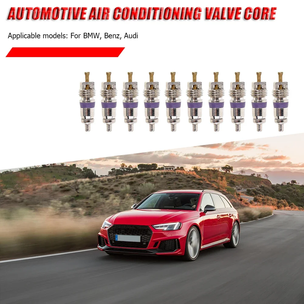 Automobile Exterior Repair Components 10pcs/lot Universal Copper Valve Cores for R134a Car A/C Air Conditioning Valves