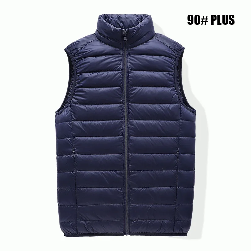 90% White Duck Down Waistcoat Size Guide
