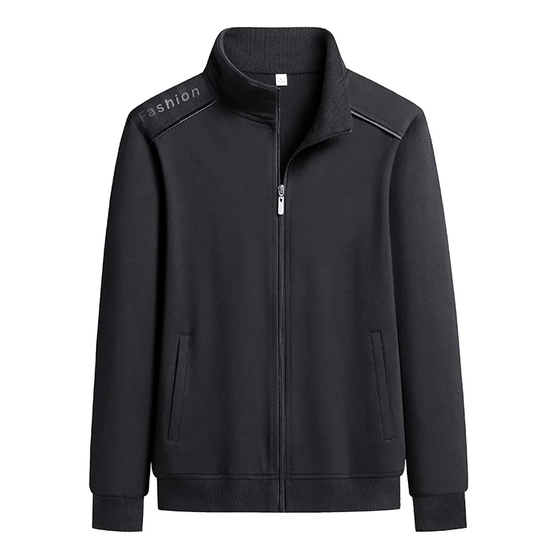 Casual Sportswear Men's suit Autumn Sweatshirt + Pants Men's 2-piece Set Loose Zipper High Collar Jogging Fitness Men's Clothing