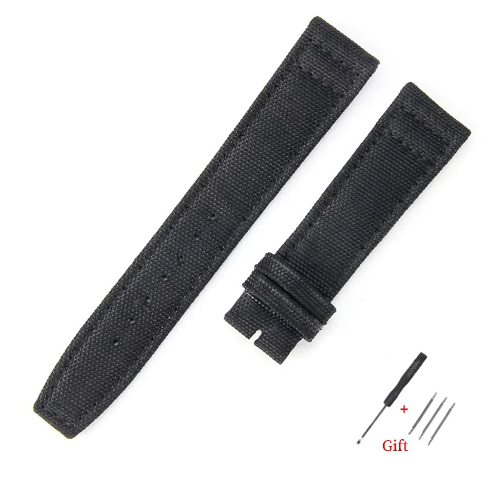 Waterproof Nylon Canvas Sport Watch Strap - Versatile Fabric Bracelet Replacement Wristband