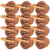 12 Pcs Mini Woven Basket Rattan Handmade Baskets Small Storage Home Decor Flower Baskets Photo Props Weaving Containers 5