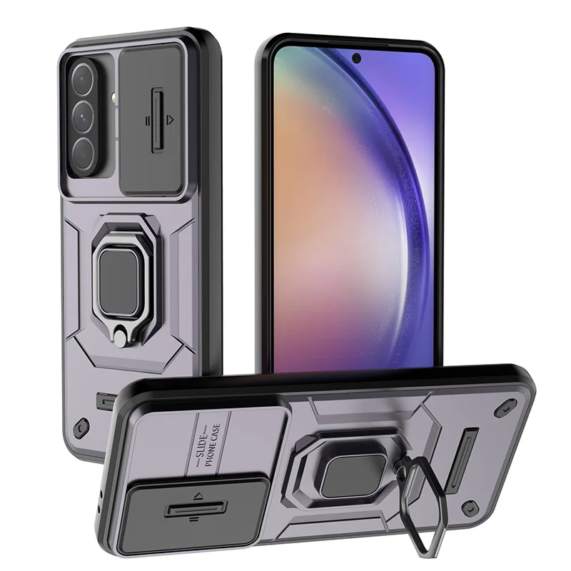 Protective Slide Camera Lens Phone Case - Durable Armor Back Cover for Samsung Galaxy A56 5G