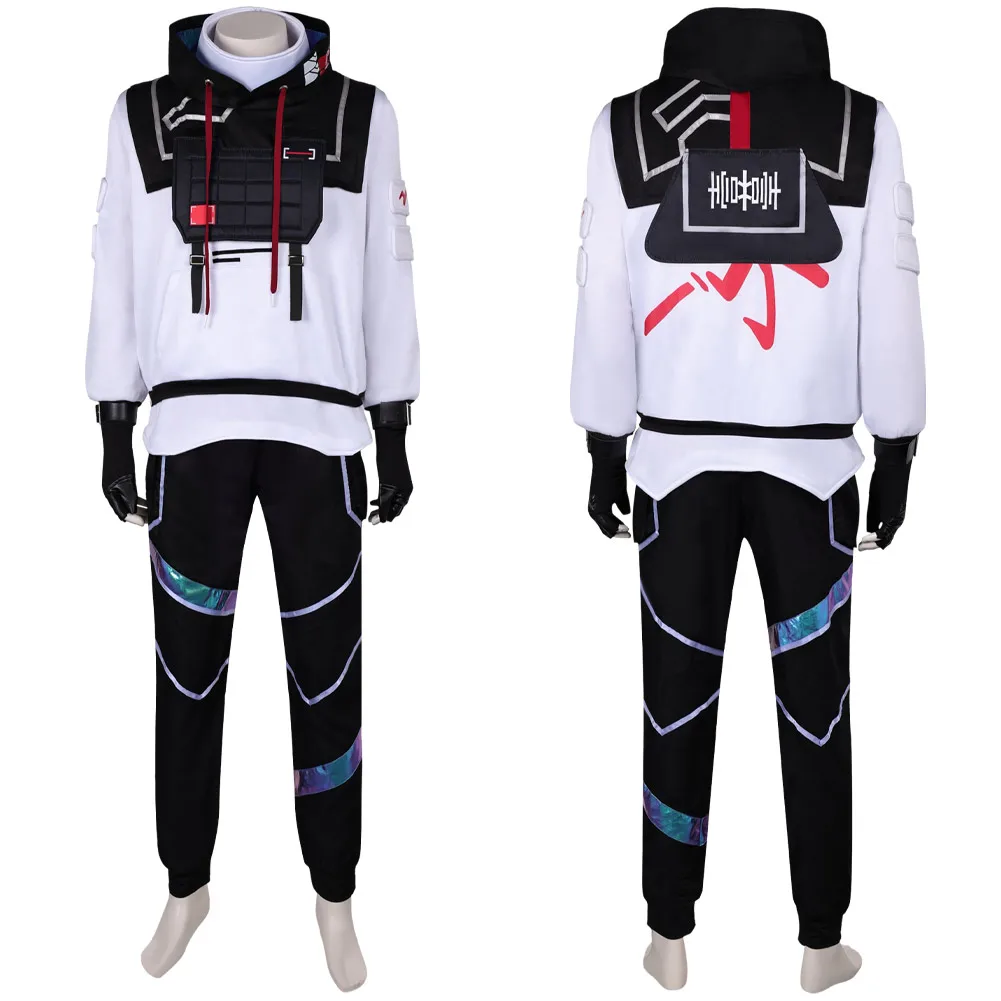 thumbnail image 1 of Disfraz de Cosplay Valorant de ISO, disfraz de uniforme para adultos para hombre, conjunto de chaqueta y pantalones, disfraz de fantasía para juego de rol de ISO, traje de carnaval de Halloween, 1 of 5