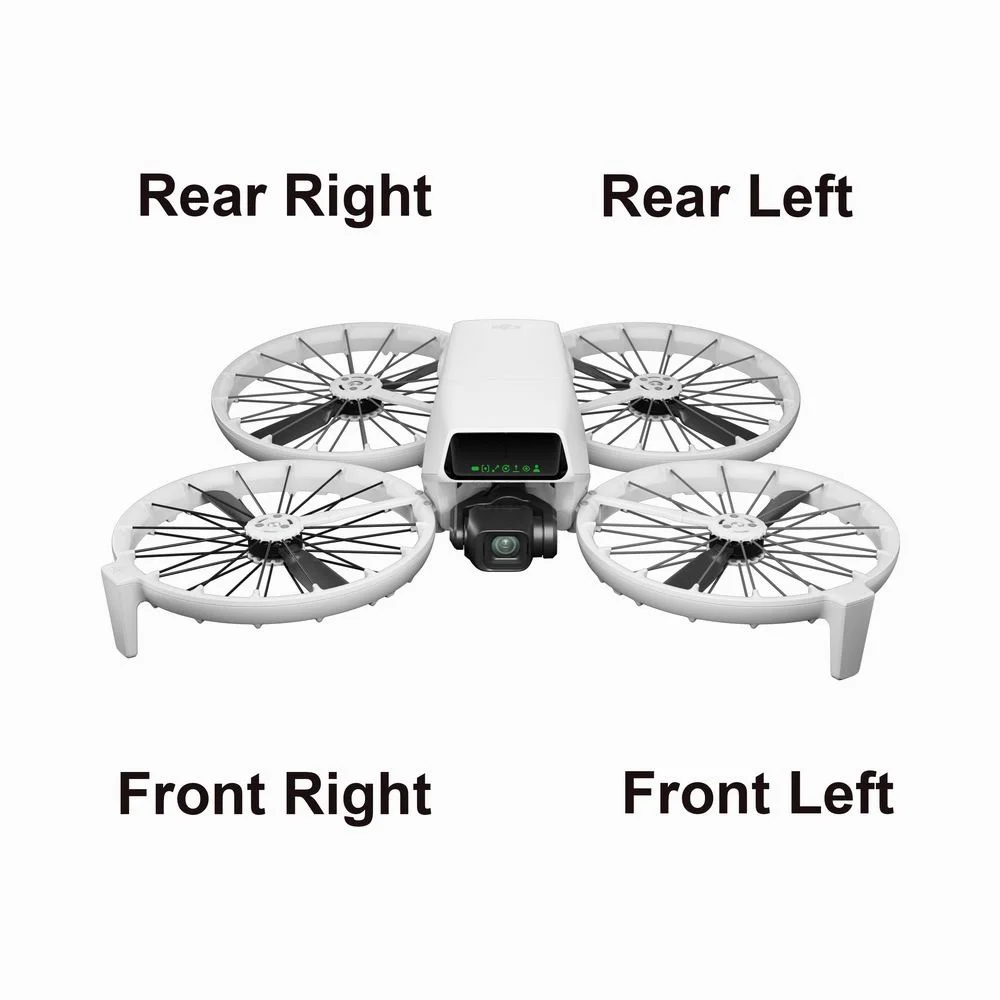 Genuine FLIP Body Shell Propeller Guard for DJI FLIP Bottom Shell Front/Rear Left/Right Round Covers Spare Parts
