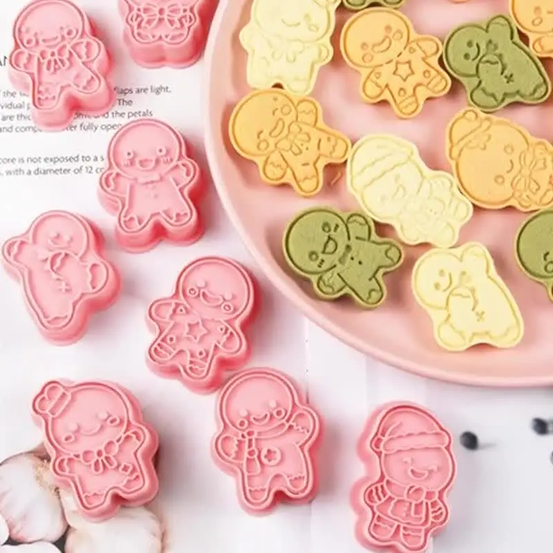 Set di formine per biscotti pasquali, 10 pezzi, in plastica 3D, per