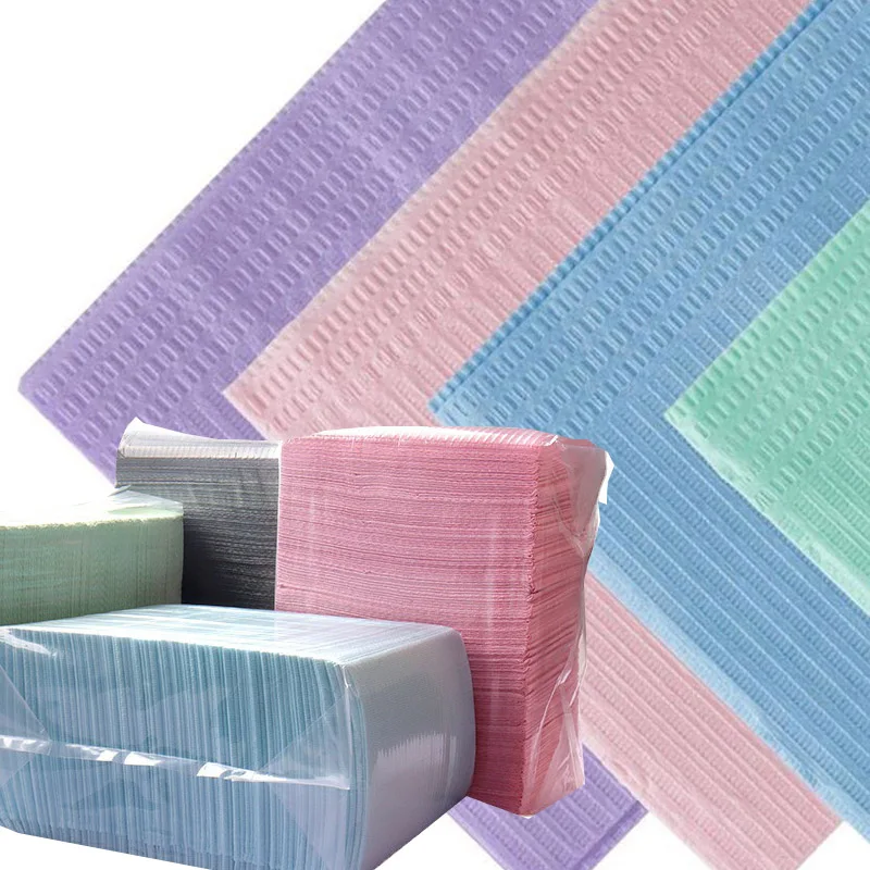 

125 шт., водонепроницаемые складные двухслойные бумажные салфетки для ногтей, 33 х46 см