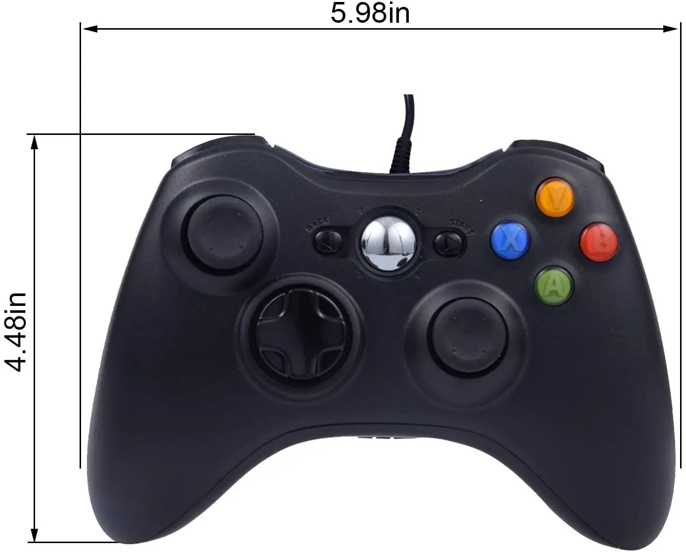 STORM WYRM Gamepad Back View