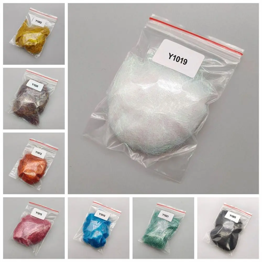 1 Borsa Fly Tying Ice Dubbing Fiber Super Soft Fly Tying Materiale Fiber Sintetiche Baitfish Streamer Accessori Per La Pesca