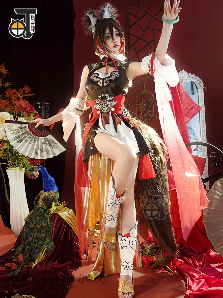 

Honkai: Star Rail Anime Game Plays Tingyun cosplay Fox costume
