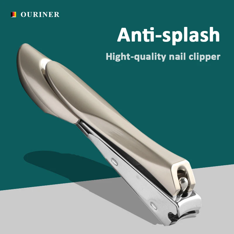 Nail Clippers Stainless Steel Anti Splash Fingernail Cutter Manicure Pedicure Scissor Bionics Design