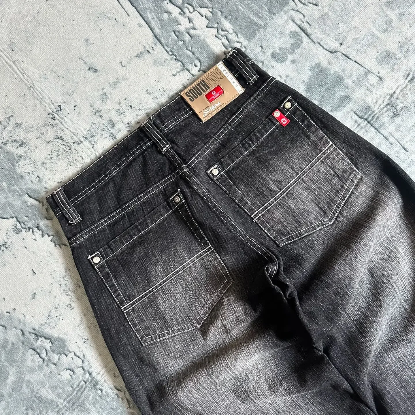 Y2K Southpole Streetwear Fashion New Multi-pocket Washed Baggy Jeans Men Women Hip-hop Casual Gothic High Waist Wide Trouser 5
