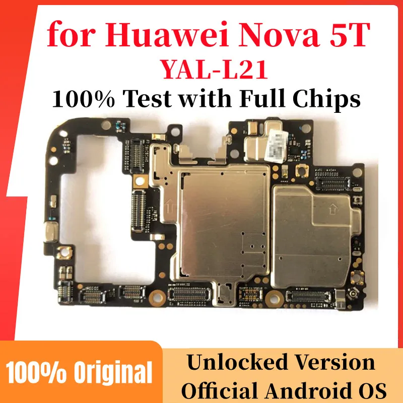Original Unlocked Motherboard For Huawei Nova 5t Global