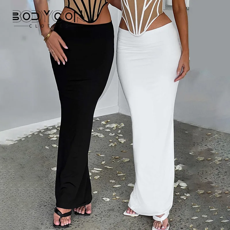 

Bodyconclothes High Waisted Maxi Long Skirt Women High Quality Bottoms Fall 2023 Fashion Sexy Bodycon Skirt Wholesale C92-BB35