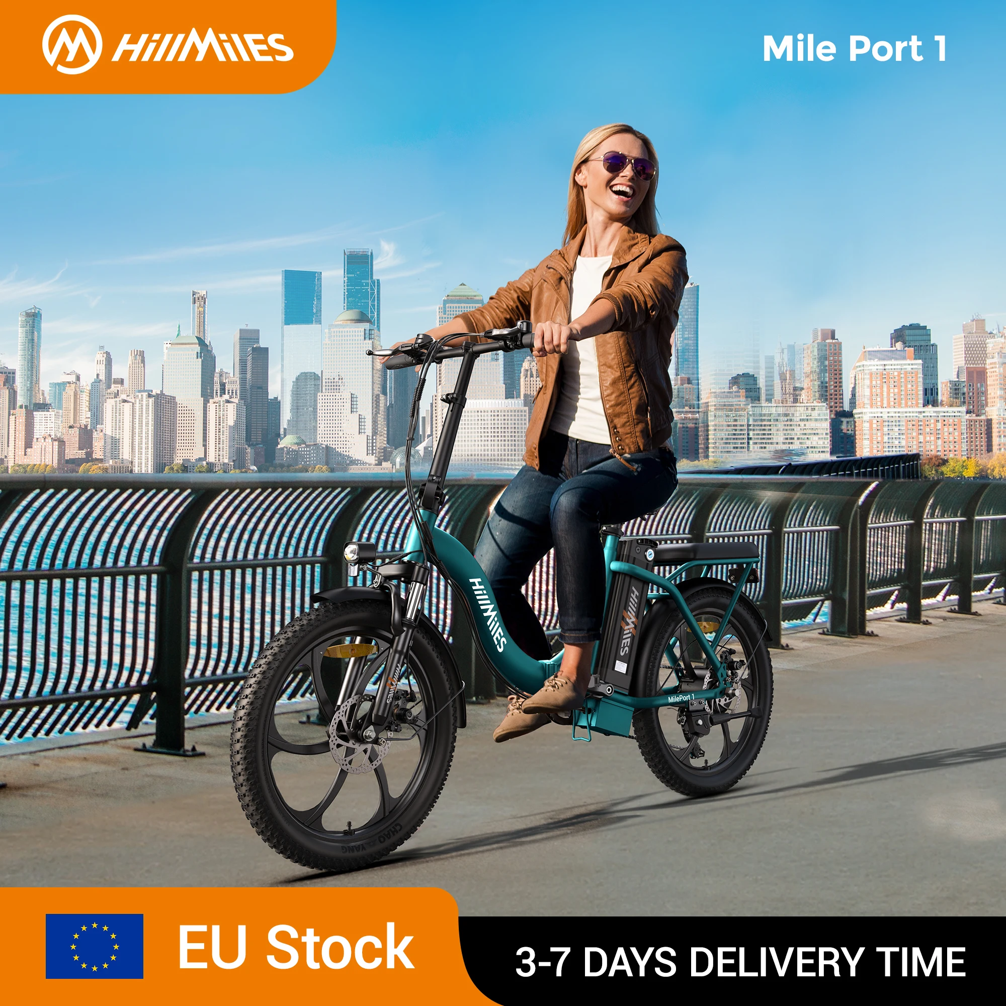 Rower elektryczny HillMiles MilePort Folding E-Bike, 250W Motor, 36V 13Ah z Polski za $533.39 / ~1931zł
