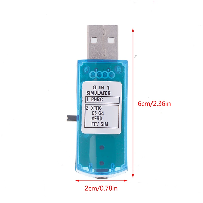 Simulateur de Vol USB 8 en 1 pour PC - Contrôleur Hélicoptère & Avion RC