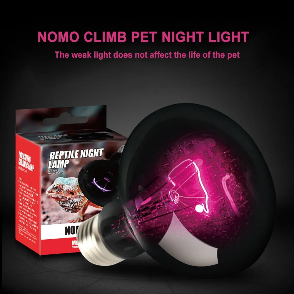 Infrared Insulation Heating lamp Imitation Moonlight 25W 50W 75W 100W Calcium Night Lights for Turtles Lizards Snakes