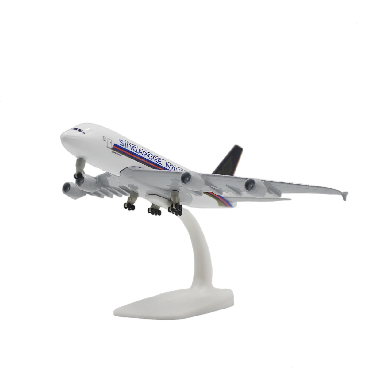 Modello Aereo Boeing 737 Asia In Scala 1:400 - Collezione In Lega E ABS, 15x14x6.5 Cm, Con Base Espositiva, Regalo Appassionati
