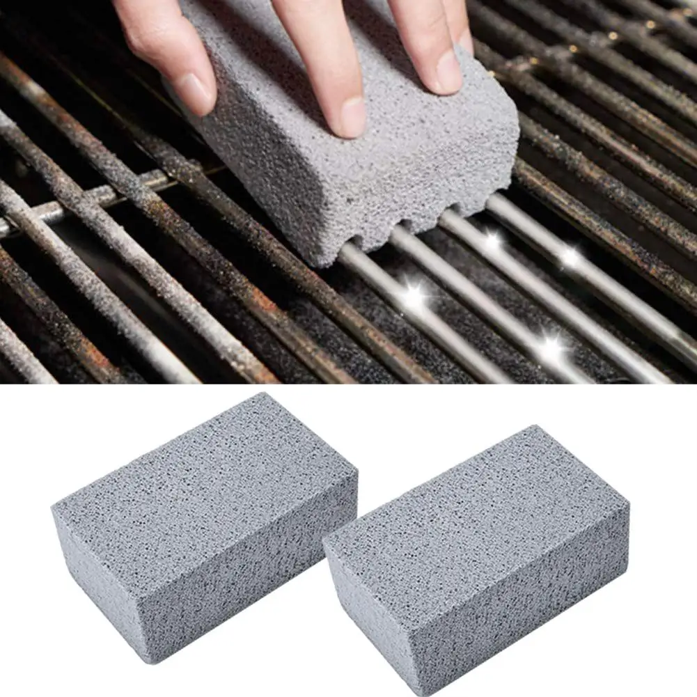 

BBQ Grill Cleaning Brush Brick Block Barbecue Cleaning Stone Pumice Brick for Barbecue Rack Outdoor Kitchen BBQ Tools