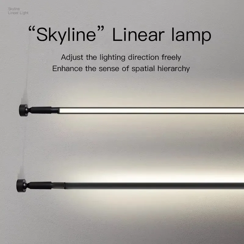 Steel strip light COB95 surface mounted intelligent dimming for corridor aisle
