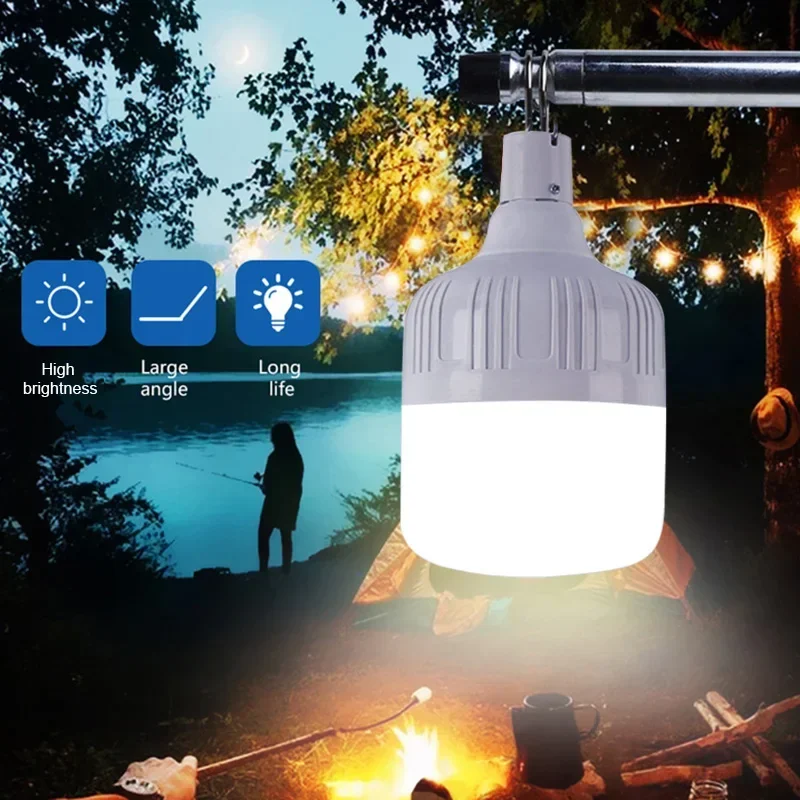 USB Barbecue Camping Light USB Rechargeable LED Emergency Light Outdoor Portable Emergency Bulb Battery 1/5/10PCS camping light camping lamp camping lantern emergency lights portable light bulb