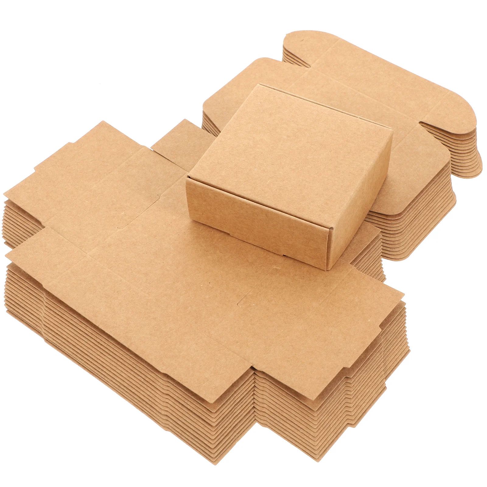 

15pcs Empty Kraft Paper Box Soap Packing Case Vintage Gift Box Soap Wrapping Cases